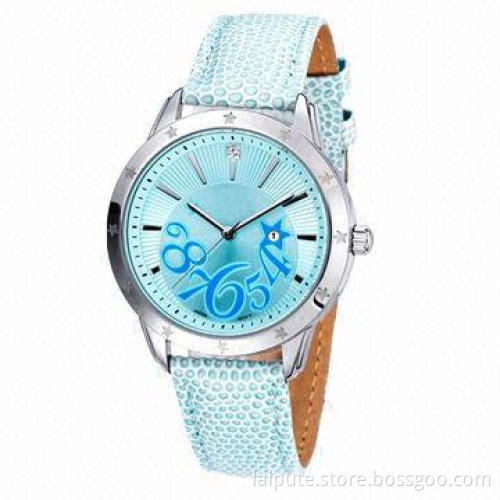 Metal Watch in Alloy Case and Quartz Movement, Dial Decorated with Various Patterns